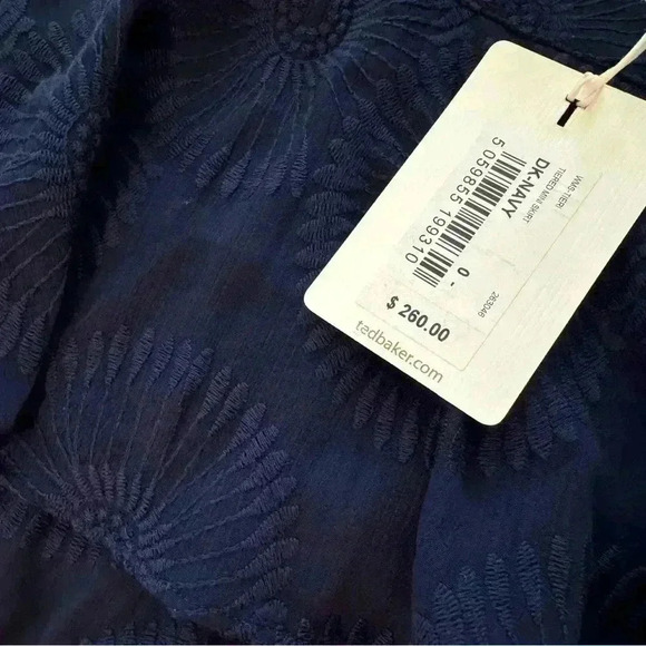 Ted Baker Tieri Embroidered Asymmetrical Mini Skirt SIZE 0 - Picture 6 of 6